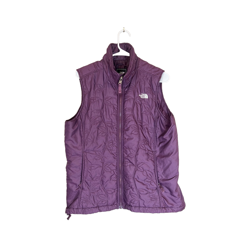 The North Face Women’s Floral Quilted Large Vest Purple